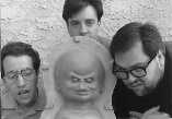 Carl Mastromarino, Paul Bunnell & Patrick with finnished baby sculpture